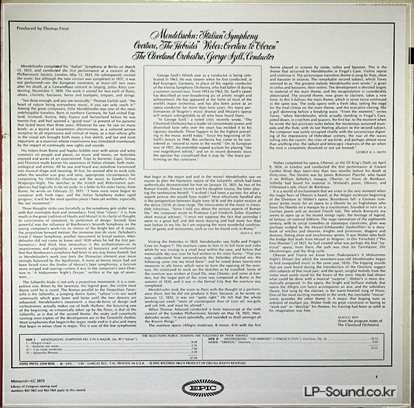 MENDELSSOHN SYMPHONY #4 