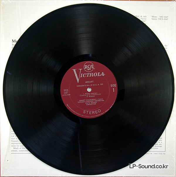 MOZART PIANO CTO 25 - TCHAIKOWSKY, REINER  RCA VICTROLA VIC-1167