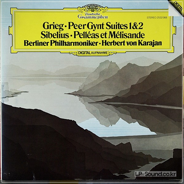 GRIEG: PEER GYNT SUITES 1 & 2 KARAJAN  DG DIGITAL 2532 068