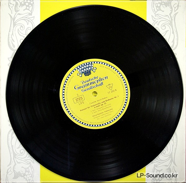 FOURNIER, CELLO: SAINT-SAENS, BRUCH. DGG LPE 17 250 ED1 TULIPS, HERSTELLER  10