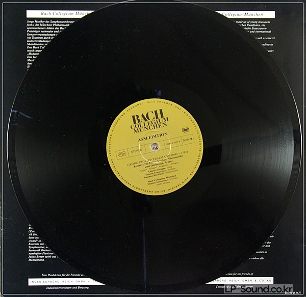 BOCCHERINI.LECLAIR TELEMANN CONCERTO BACH COLLEGIUM MUNCHEN