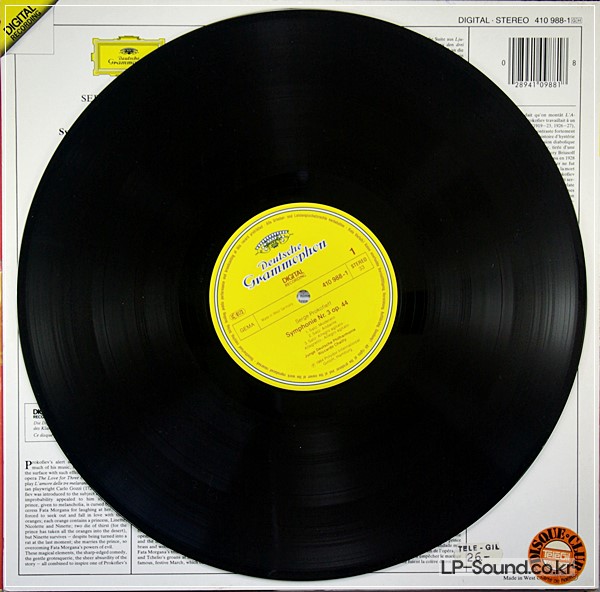 PROKOFIEV*,JUNGE DEUTSCHE PHILHARMONIE–SYMPHONY NO.3 IN C SG 410 988-1