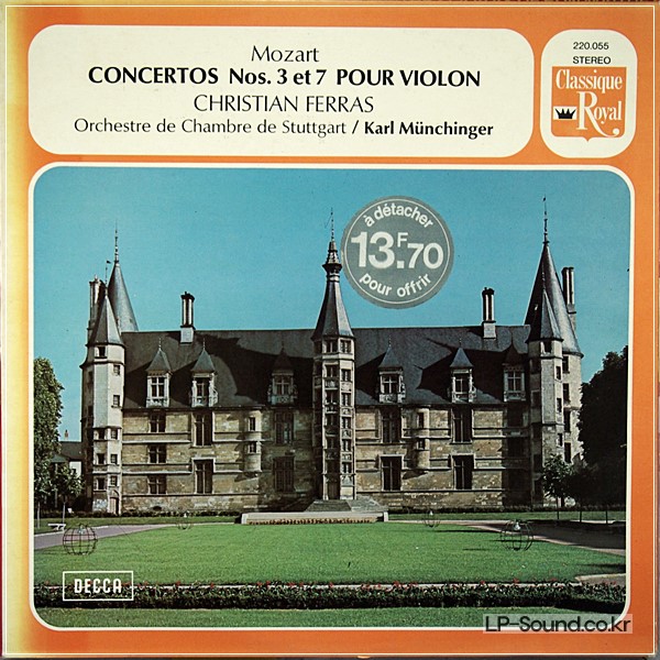 MOZART CONCERTO'S 3 & 7 - FERRAS - STUTTGART ORCHESTRA