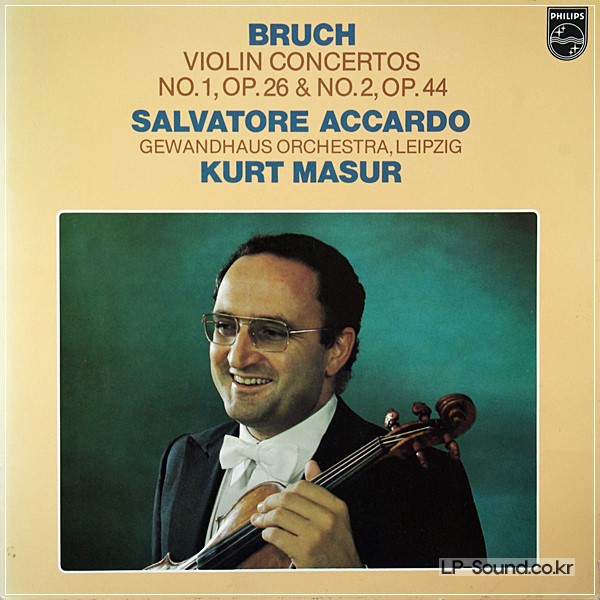 ACCARDO/MASUR BRUCH VIOLIN CONCERTOS 1 & 2 - PHILIPS 9500 422