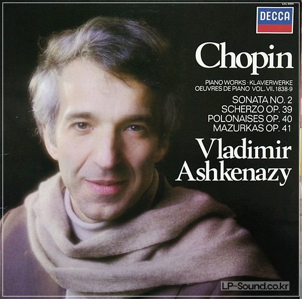CHOPIN PIANO WORKS VOL. VII VLADIMIR ASHKENAZY 1982  SXL 6995