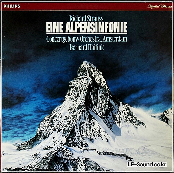 RICHARD STRAUSS EINE ALPENSINFONIE CONCERTGEBOUW BERNARD HAITINK416 156-1
