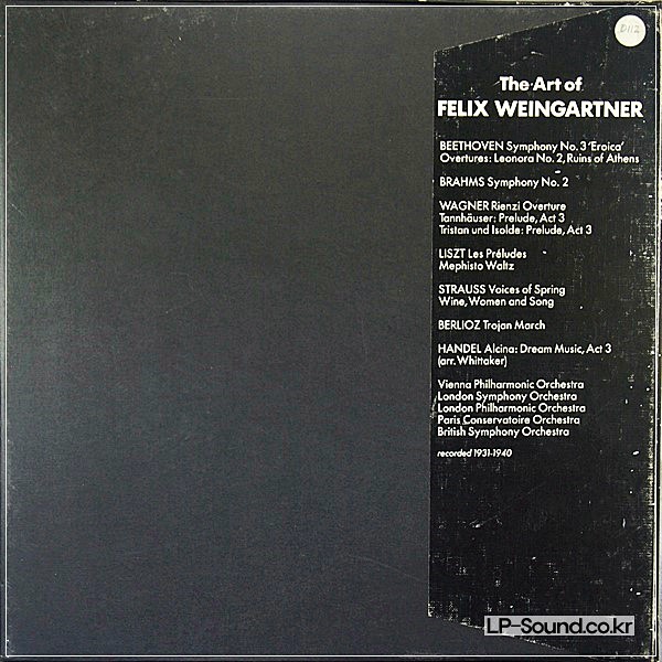 THE ART OF FELIX WEINGARTNER HMV TREASURY 3XLP  RLS 717