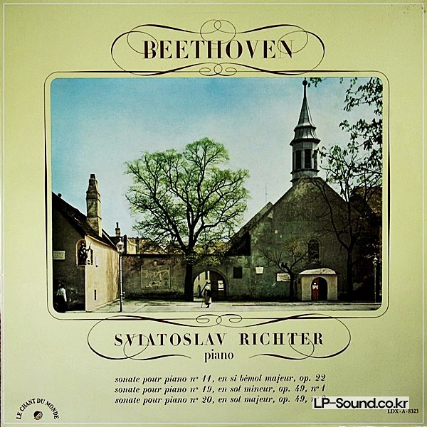 BEETHOVEN/SVIATOSLAV RICHTER: SONATAS 11, 19, 20 - LP 33T RARE CDM LDX A 8323