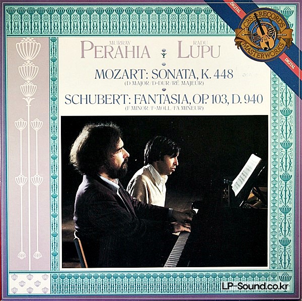 PERAHIA / LUPU MOZART SONATA K.  SCHUBERT FANTASIA 448  CBS MASTERWORKS