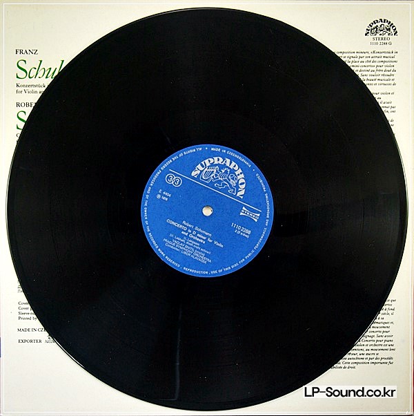 SCHUMANN / SCHUBERT VIOLIN CONCERTO / KONZERSTUCK VACLAV SNITIL1110 2288 G