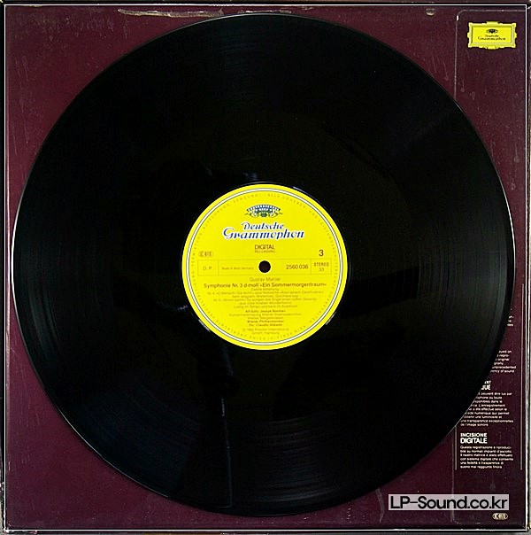 MAHLER - SYMPHONIE NO. 3 - NORMAN - ABBADO -DG 2741 010 2LP BOX