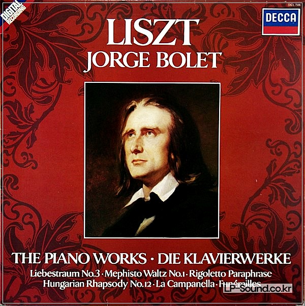 LISZT JORGE BOLET THE PIANO WORKS DIE KLAVIER WERKE /  DECCA SXDL 7596