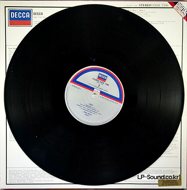 LISZT JORGE BOLET THE PIANO WORKS DIE KLAVIER WERKE /  DECCA SXDL 7596