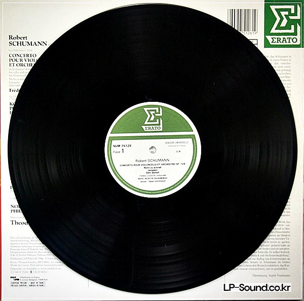 SCHUMANN CELLO CONCERTO *LODEON DEVOYON GUSCHLBAUER  ΕRATO  75126