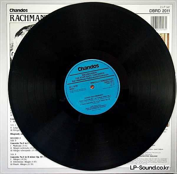 RACHMANINOV 4 CONCERTOS HORENSTEIN*EARL WILD DBRD 2011 2LP