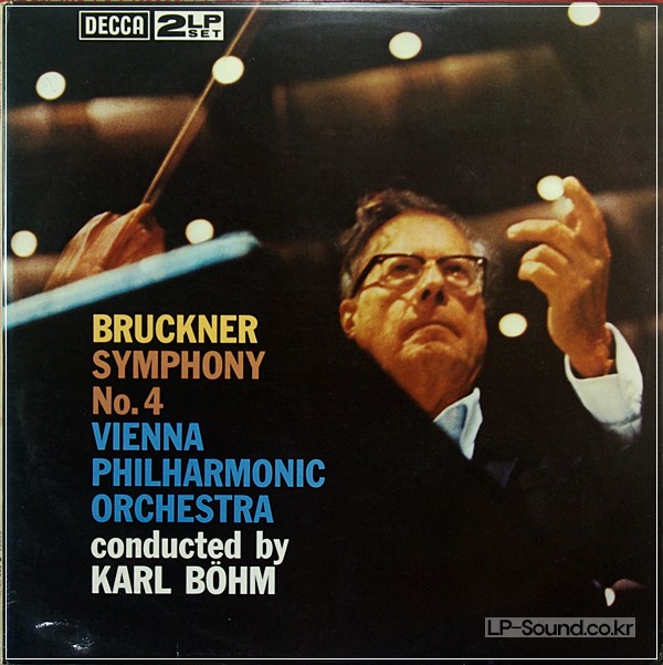 BRUCKNER: SYMPHONY No. 4 KARL BOHM / VIENNA PO 2LP SET