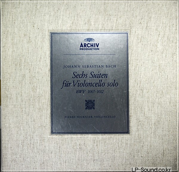BACH THE SOLO CELLO SUITESPIERRE FOURNIER  ARCHIV 198 356-58