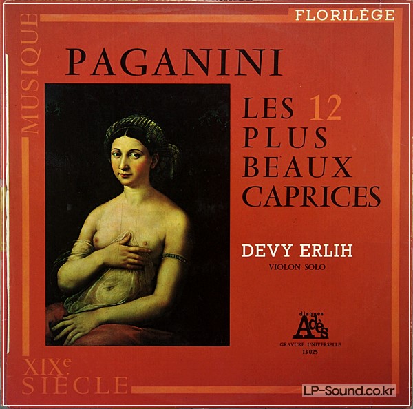 PAGANINI*12  CAPRICES  DEVY ERLIH  ADES 13025  FRENCH