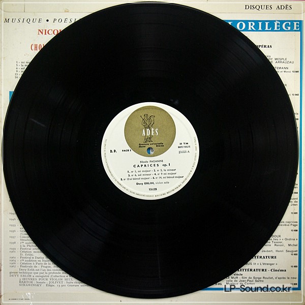 PAGANINI*12  CAPRICES  DEVY ERLIH  ADES 13025  FRENCH