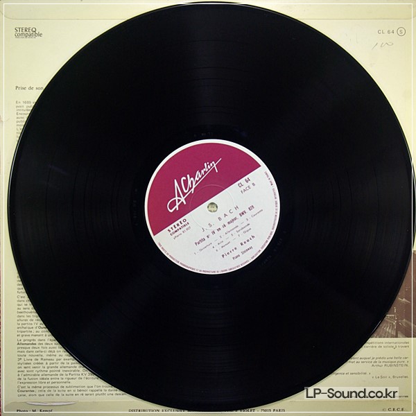 BACH PIANO PARTITA 1 & 4PIERRE REACHANDRE CHARLIN STEREO
