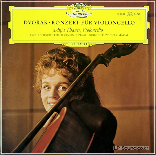DVORAK CELLO CONCERTO ANJA THAUER, DGG SLPM 139 392