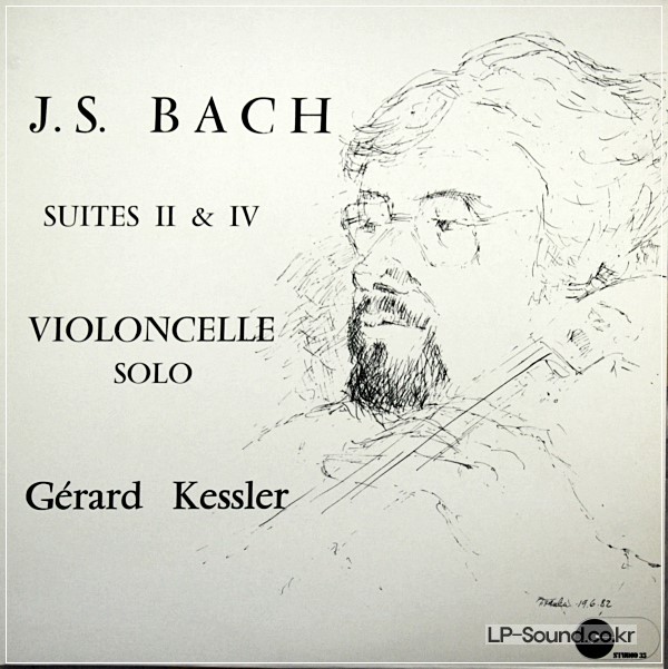 GERARD KESSLER LP BACH CELLO SUITE 2 & 4 RARE FRENCH
