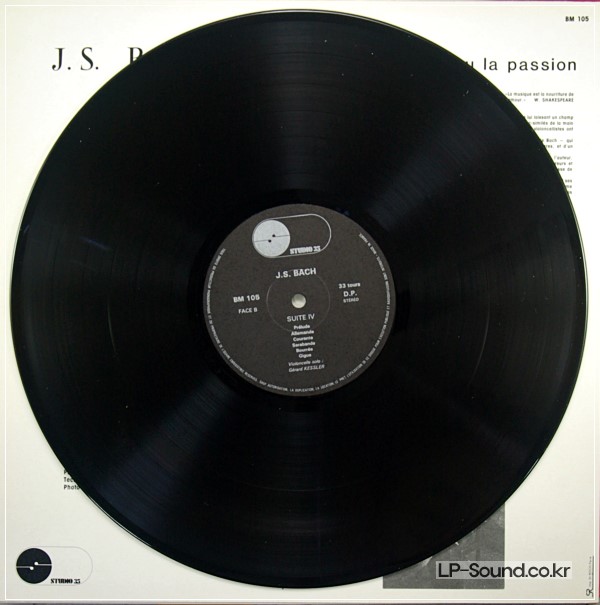 GERARD KESSLER LP BACH CELLO SUITE 2 & 4 RARE FRENCH
