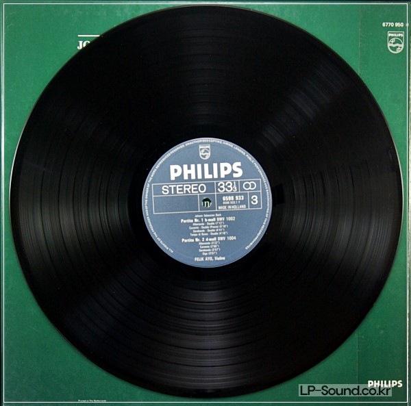 BACH - AYO - SONATAS & PARTITAS FOR SOLO VIOLIN –PHILIPS 2LP
