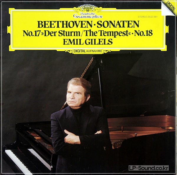 BEETHOVEN - PIANO SONATAS NOS. 17&18 EMIL GILELS DG 2532 061