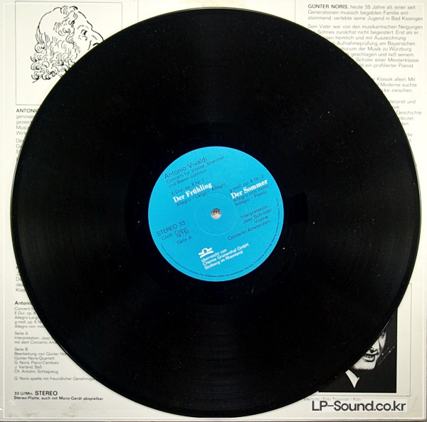 JAAP SCHRODER AMSTERDAM - GUNTER NORIS VIVALDI - DIE VIER JAHRESZEITEN