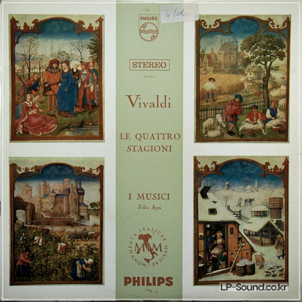 VIVALDI FOUR SEASONS ED1 I MUSICI AYO PHILIPS  STEREO 835 035 AY