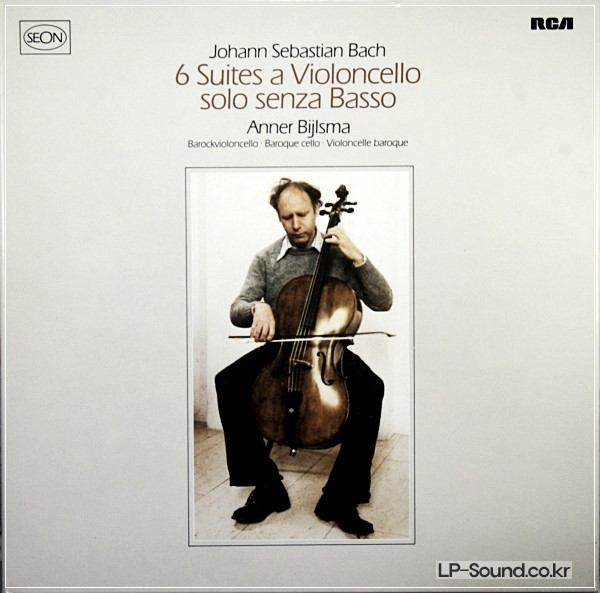 BACH 6 SOLO CELLO SUITES ANNER BIJLSMA RCA SEON RL 30369 3LP STEREO
