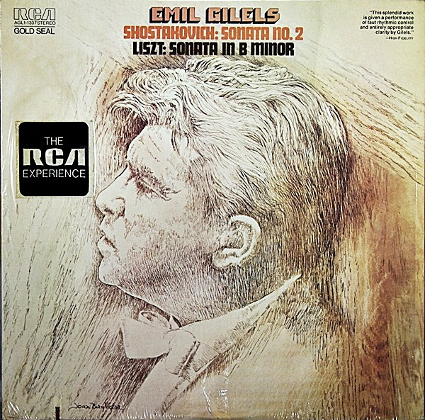 SHOSTAKOVICH SONATA NO.2 LISZT SONATA EMIL GILELS- RCA AGL1-1337