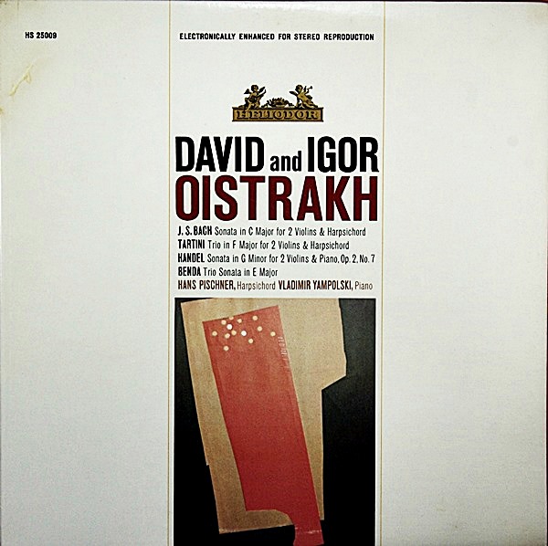 BACH, TARTINI, HANDEL, BENDA - HELIODOR RECORDS - H/HS-25009