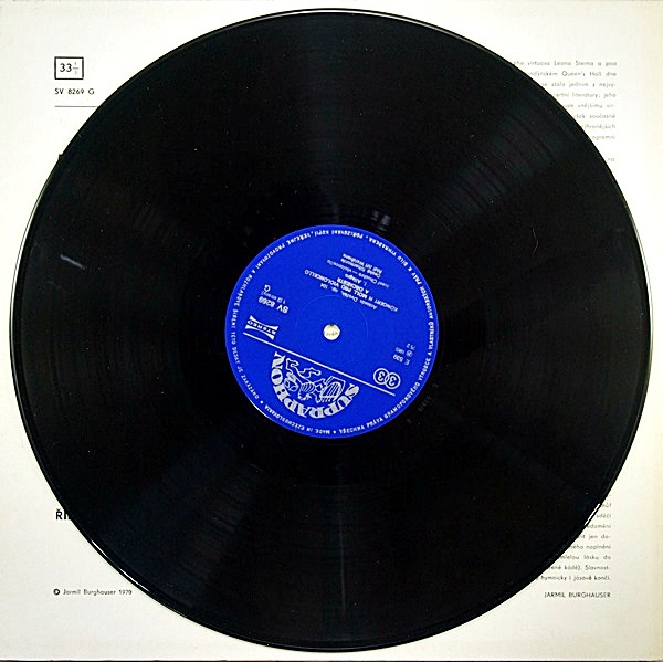 DVORAK CELLO CONCERTO JOSEF CHUCHRO  SUPRAPHON STEREO SV 8269G