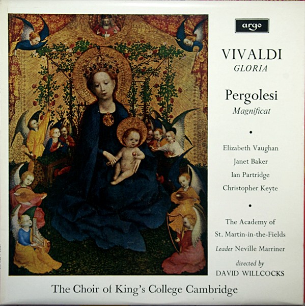 VIVALDI GLORIA PERGOLESI MAGNIFICAT KING'S CHOIR ASMF MARRINER DUTCHZRG 505