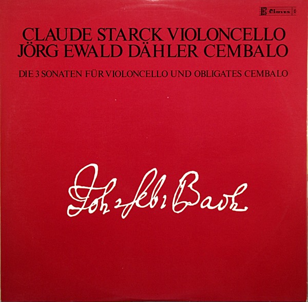 BACH CELLO SONATASCLAUDE STARCK CLAVES SWISS ONLY (SIGNATURE)