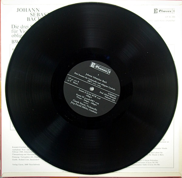 BACH CELLO SONATASCLAUDE STARCK CLAVES SWISS ONLY (SIGNATURE)