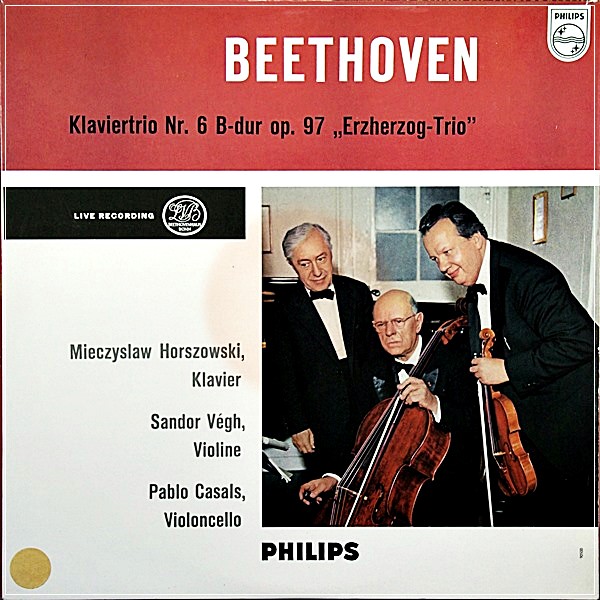 BEETHOVEN MIECZYSLAW HORSZOWSKI SANDOR VEGH PABLO CASALS KLAVIERTRIO A00506L