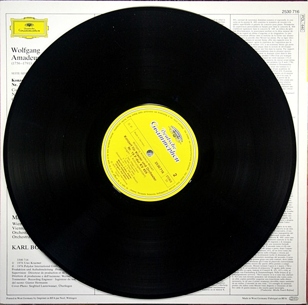 MOZART PIANO CONCERTOSPOLLINI BOHMDG 2530 716