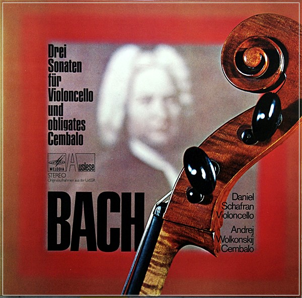 BACH, THREE SONATAS FOR CELLO AND HARPSICHORD / DANIIL SHAFRAN/ LISTEN