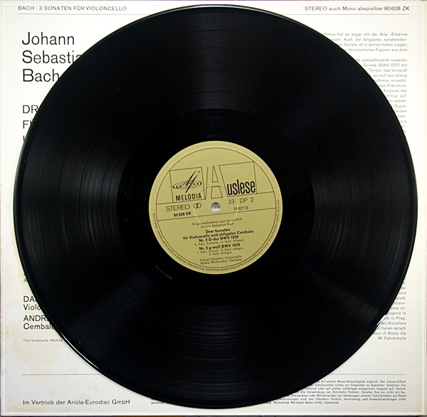 BACH, THREE SONATAS FOR CELLO AND HARPSICHORD / DANIIL SHAFRAN/ LISTEN