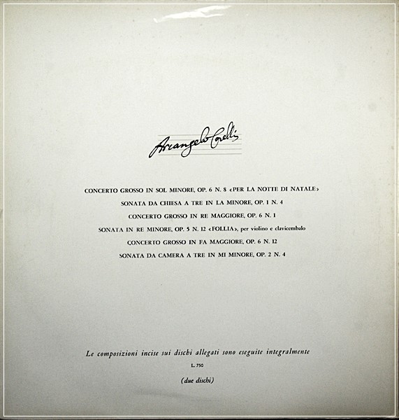 ARCANGELO CORELLI CONECERTO SONATA  LA FOLLIA 2LP 10