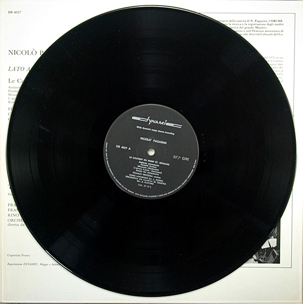MEZZENA, PLOTINO - PAGANINI TARANTELLA DYNAMIC AUDIOPHILE LP