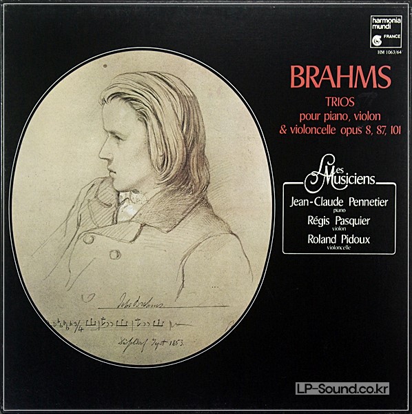BRAHMS TRIOS PENNETIER/PASQUIER/PIDOUX HARMONIA MUNDI 2 LP BOX HM 1063/64