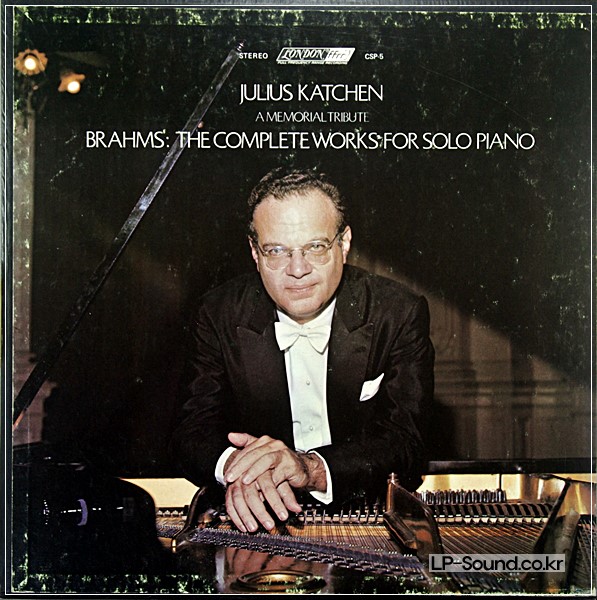 BRAHMS: THE COMPLETE PIANO WORKS JULIUS KATCHEN 8 LP SET