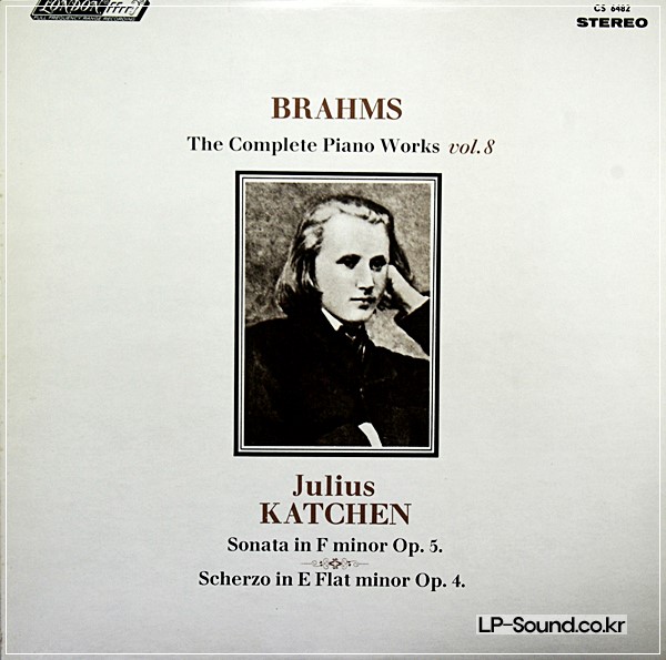 BRAHMS: THE COMPLETE PIANO WORKS JULIUS KATCHEN 8 LP SET