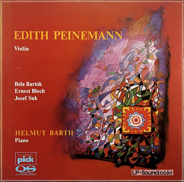 PEINEMANN - BARTOK, SUK, BLOCH VIOLIN RECITAL SWISS ONLY
