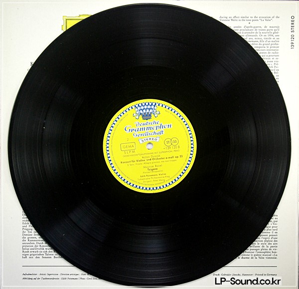 DVORAK RAVEL TZIGANE PEINEMANN DGG 139 120 SLPM