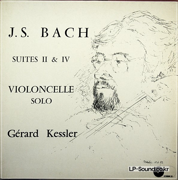 GERARD KESSLER LP BACH CELLO SUITE 2 & 4 RARE FRENCH